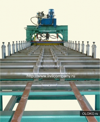 Комплекс линии для производства металлочерепицы и профнастила СН21. 