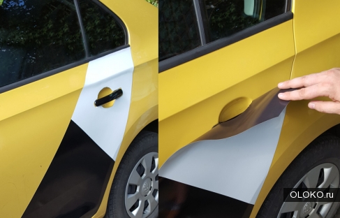 Магнитные наклейки Яндекс Такси. 