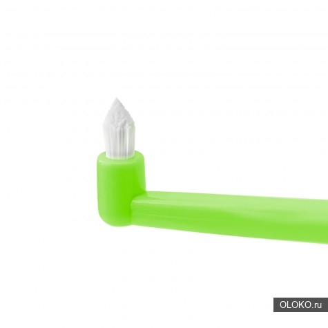Монопучковая щетка Revyline interspace для чистки зубов и брекетов салатовая. 