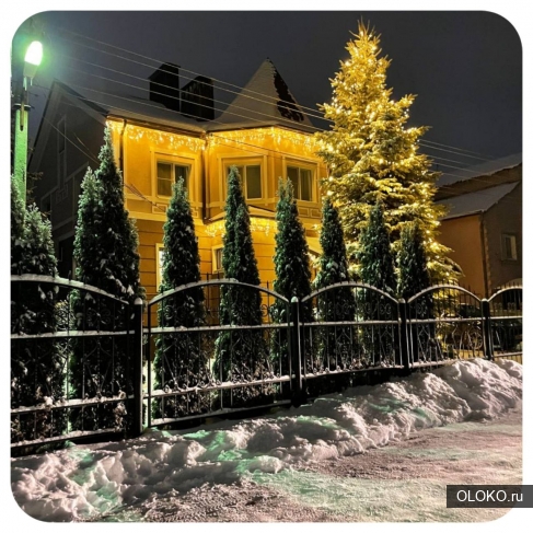 Новогоднее освещение дома и территории Ростов-на-Дону. 